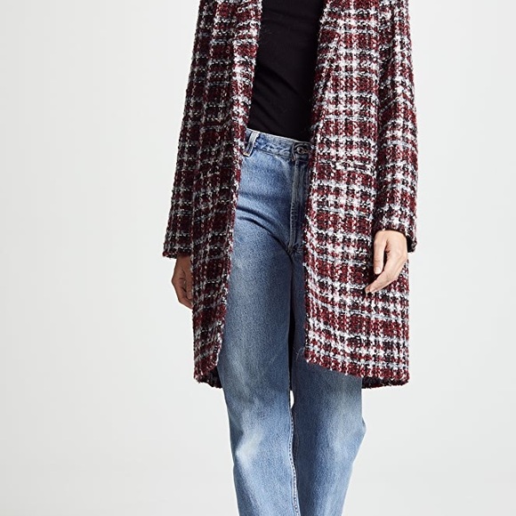 IRO Twisted metallic checked bouclé 